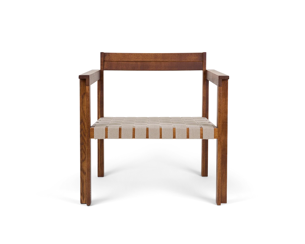 FRAMA - Symmetry Easy Chair | Honey Ash Wood / Oat Fabric FRAMA