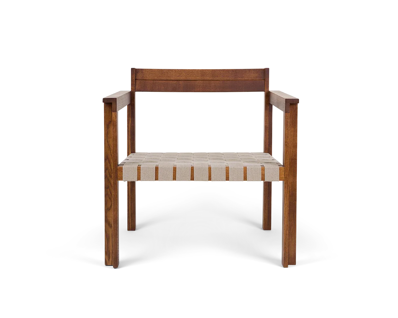 FRAMA - Symmetry Easy Chair | Honey Ash Wood / Oat Fabric