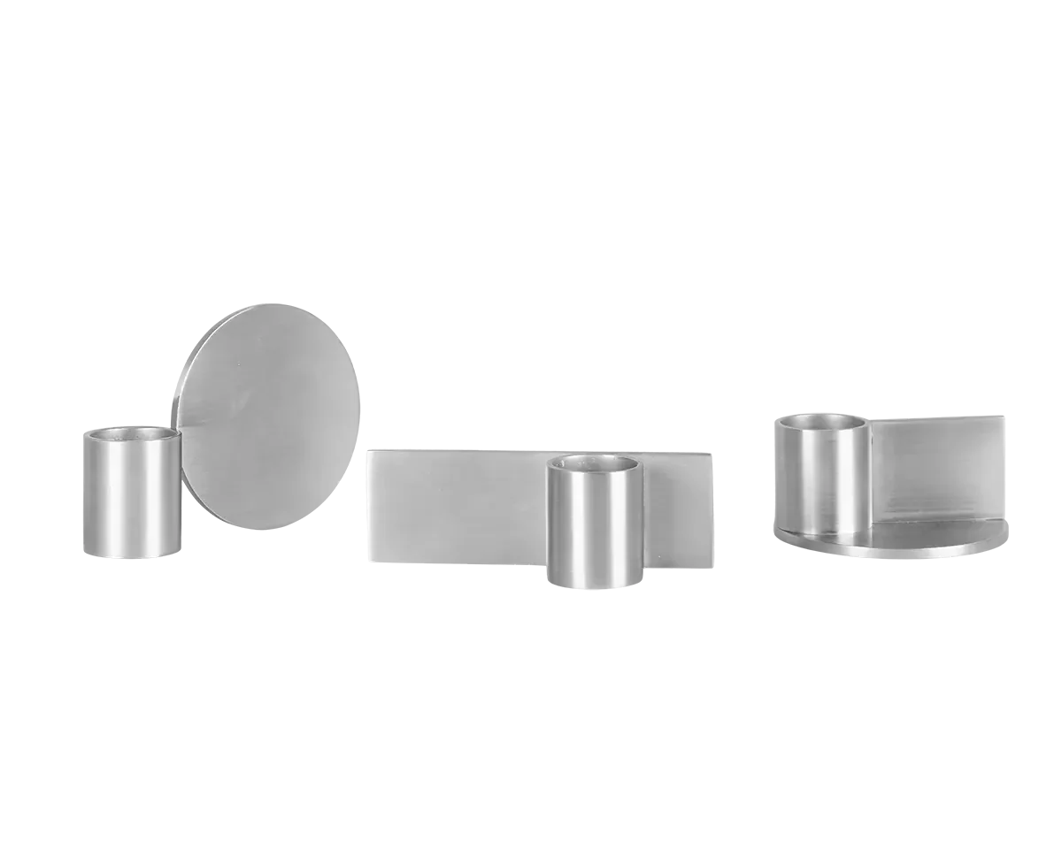 FRAMA - Fundament Candle Holder Set of Three | Stainless Steel Frama