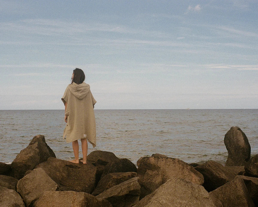 FRAMA - Light Towel Poncho | Sage Green Frama