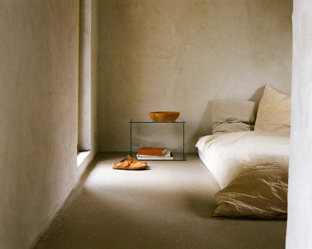 FRAMA - Rivet Box Table | Glass FRAMA