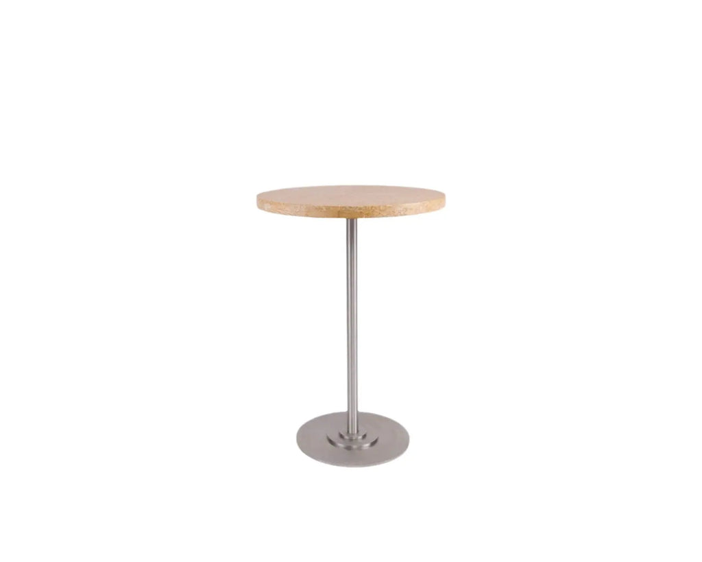 Table 57 I Yellow Limestone / Stainless Steel Ø55 Frama
