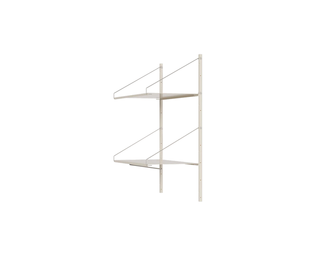 FRAMA - Shelf Library Hanger Section | Warm White Steel | H108.4 / W80