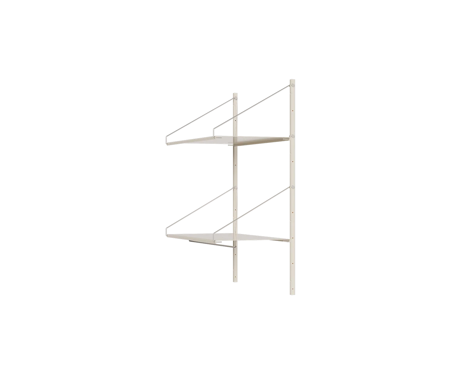 FRAMA - Shelf Library Hanger Section | Warm White Steel | H108.4 / W80