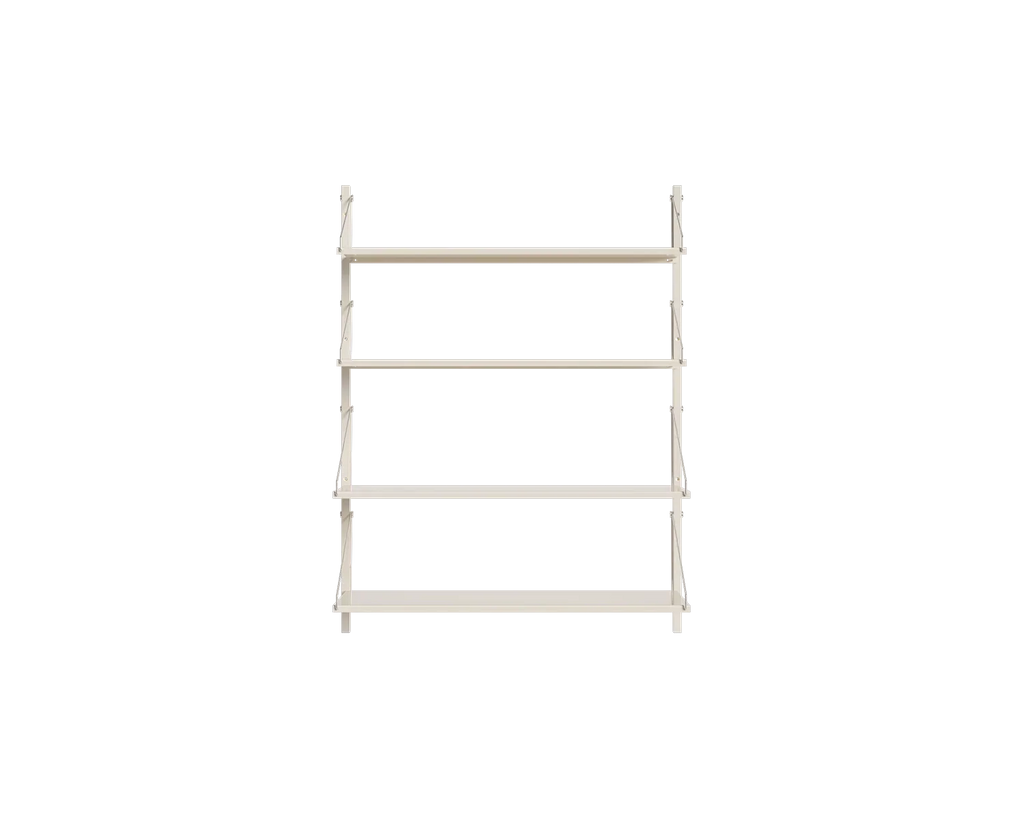 FRAMA - Shelf Library Single Section | Warm White Steel | H108.4 / W80