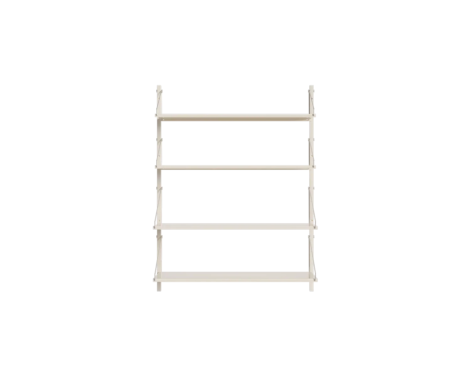 FRAMA - Shelf Library Single Section | Warm White Steel | H108.4 / W80