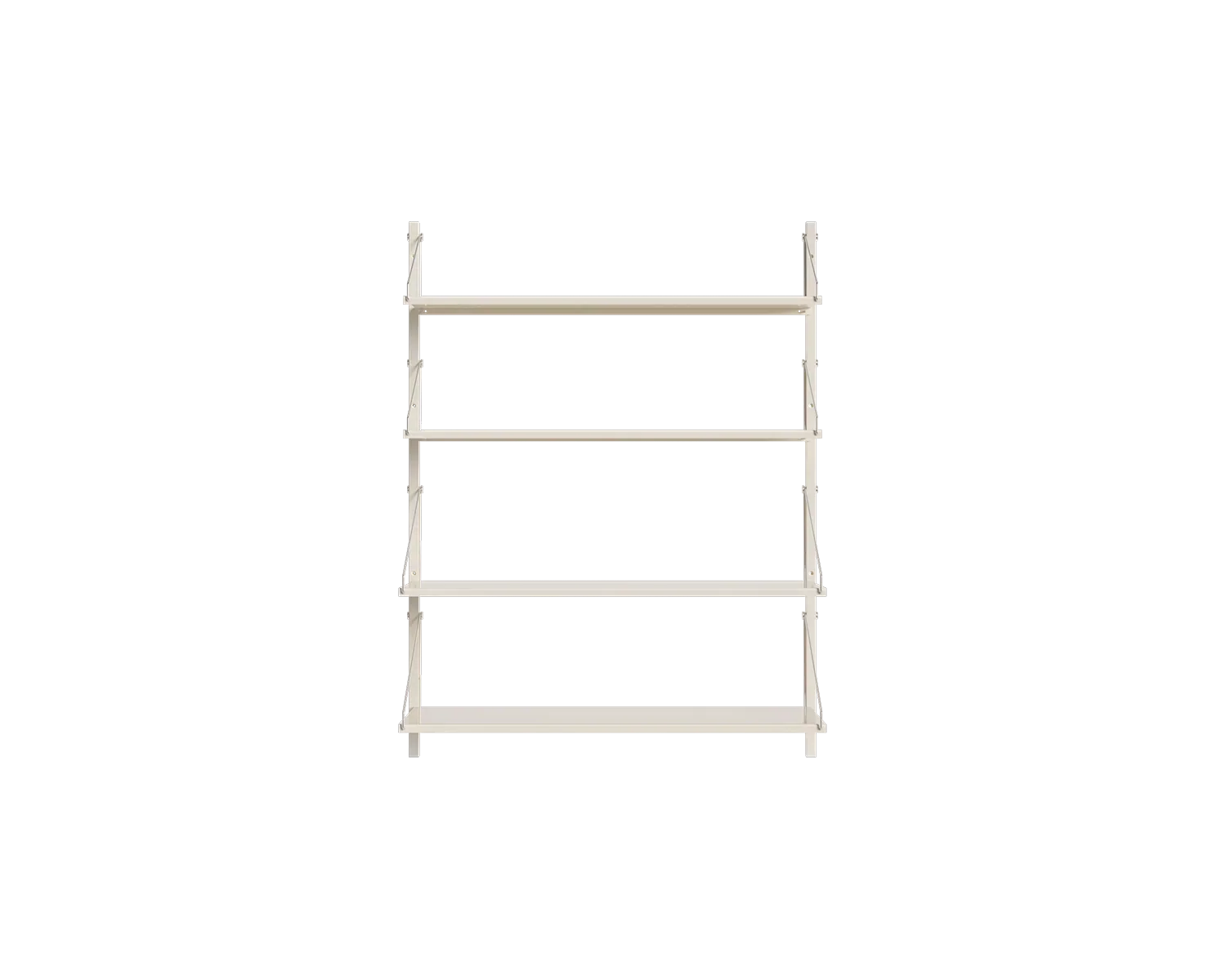 FRAMA - Shelf Library Single Section | Warm White Steel | H108.4 / W80 FRAMA