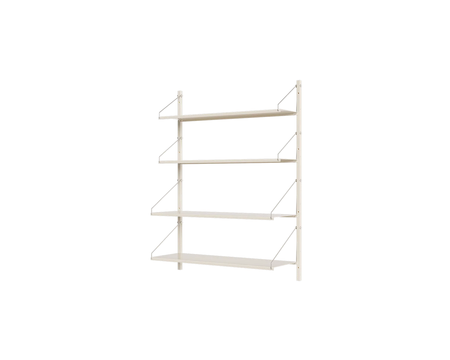 FRAMA - Shelf Library Single Section | Warm White Steel | H108.4 / W80