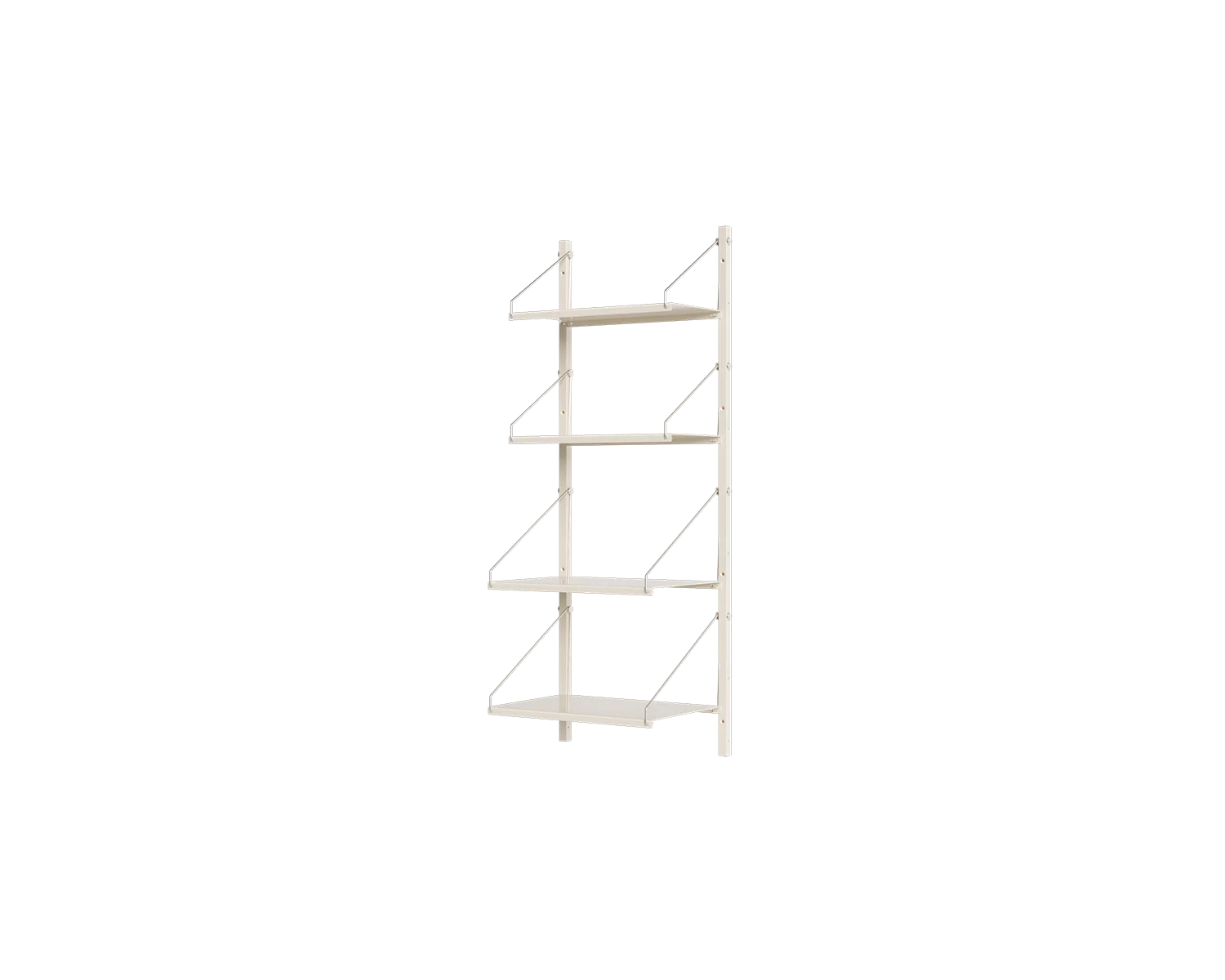 FRAMA - Shelf Library Single Section | Warm White Steel | H108.4 / W40