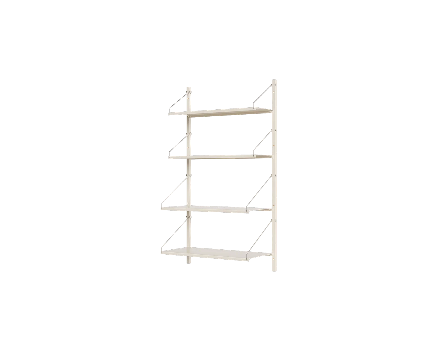 FRAMA - Shelf Library Single Section | Warm White Steel | H108.4 / W60