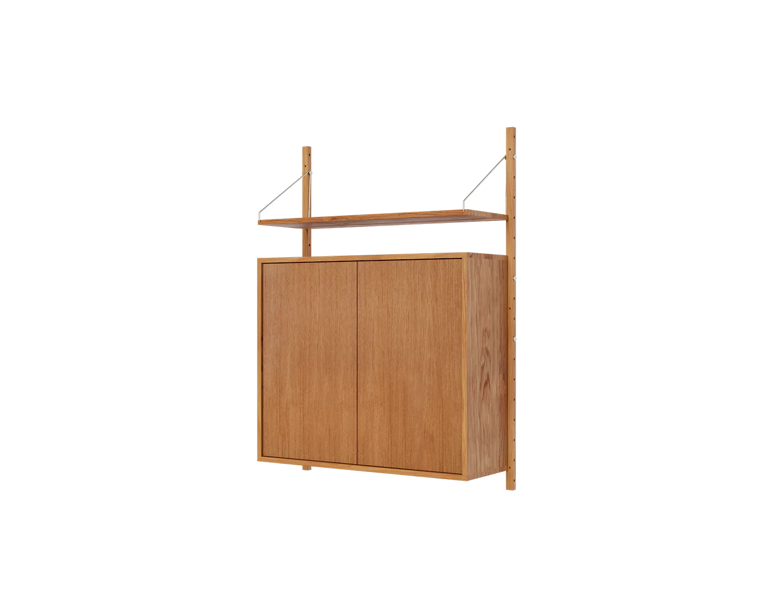 FRAMA - Shelf Library Medium Cabinet Section | Natural Oak | H114.8 / W80