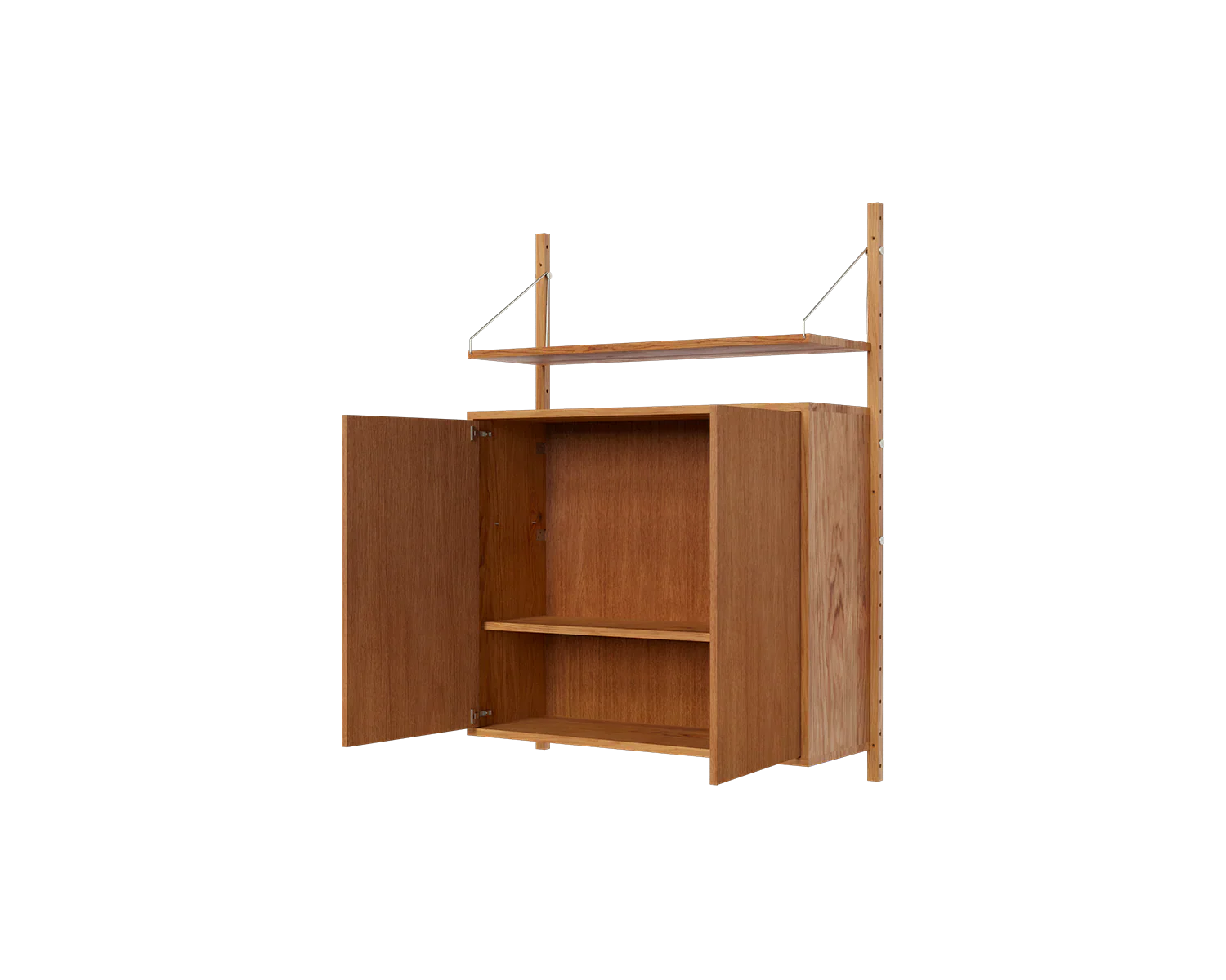 FRAMA - Shelf Library Medium Cabinet Section | Natural Oak | H114.8 / W80