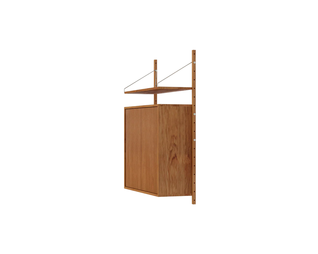 FRAMA - Shelf Library Medium Cabinet Section | Natural Oak | H114.8 / W80