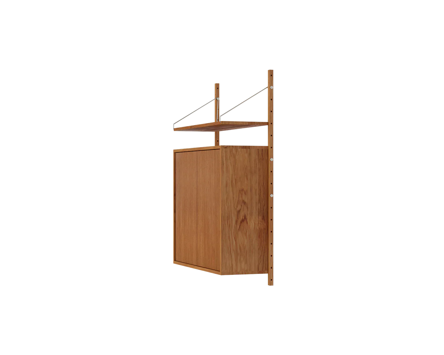 FRAMA - Shelf Library Medium Cabinet Section | Natural Oak | H114.8 / W80