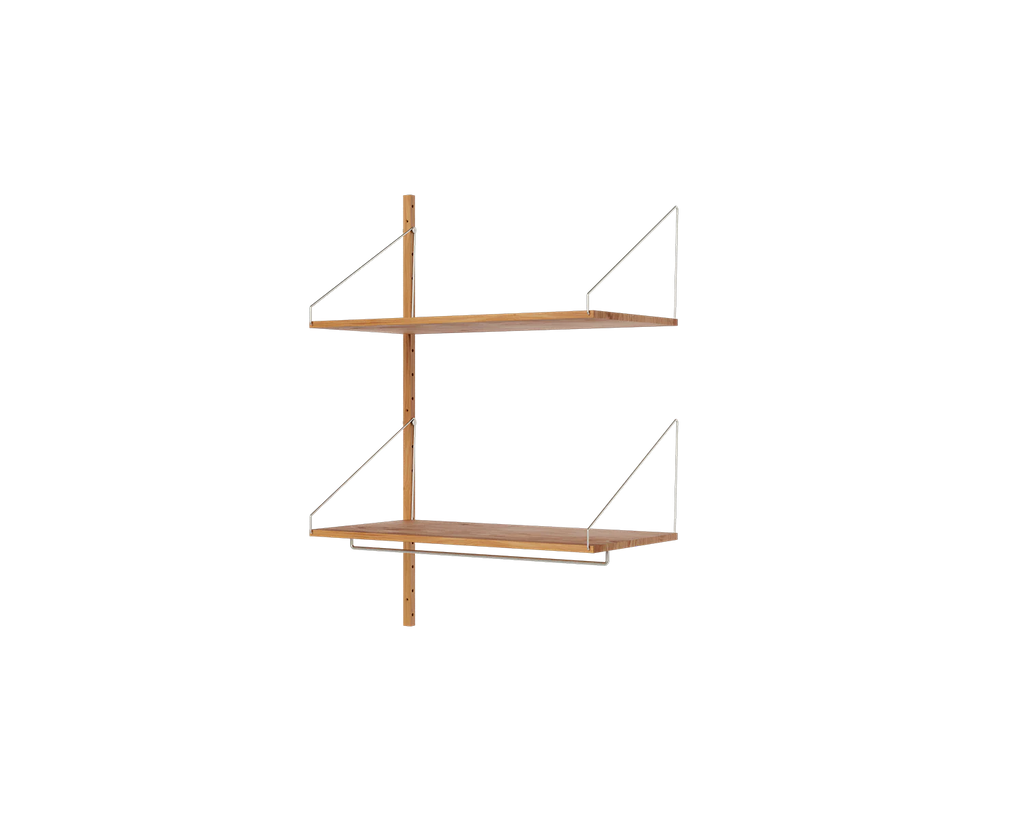 FRAMA - Shelf Library Add-on Hanger Section | Natural Oak | H114.8 / W80 FRAMA