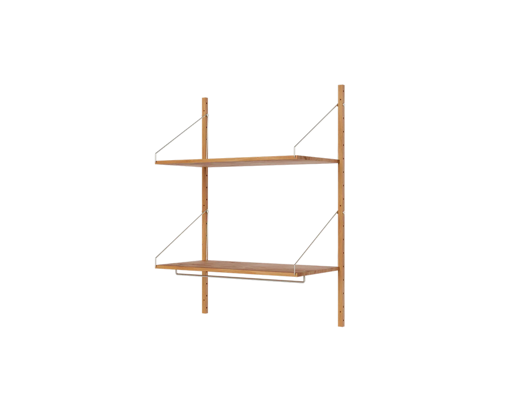 FRAMA - Shelf Library Hanger Section | Natural Oak | H114.8 / W80