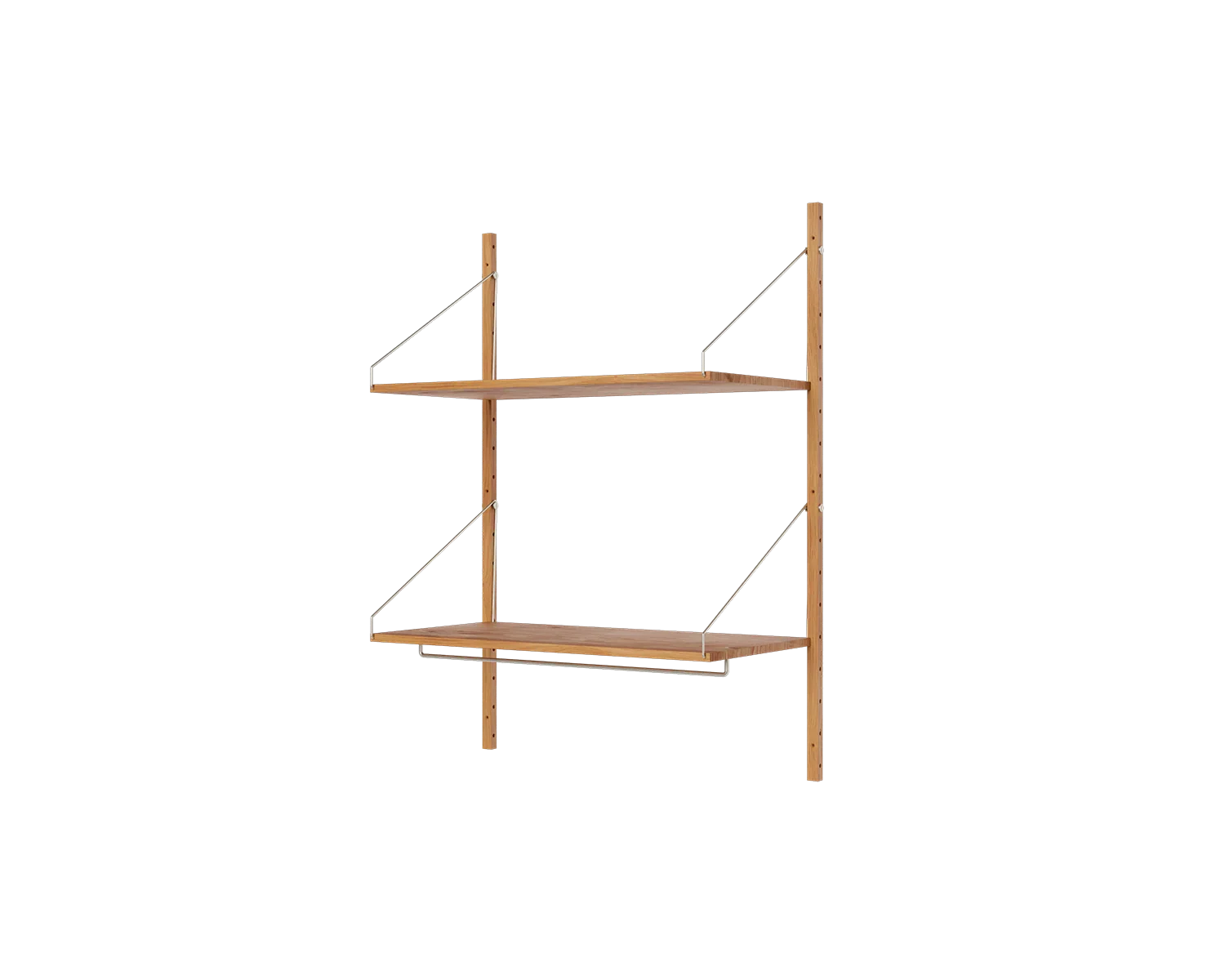 FRAMA - Shelf Library Hanger Section | Natural Oak | H114.8 / W80