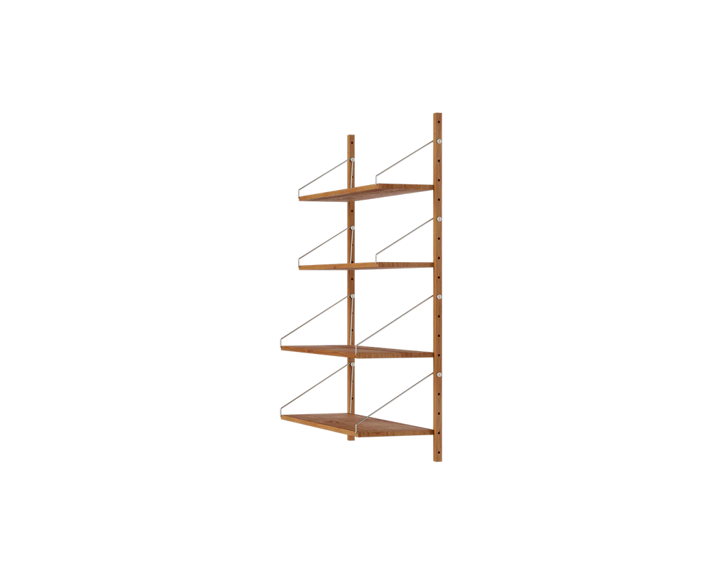 FRAMA - Shelf Library Single Section | Natural Oak | H114.8 / W80