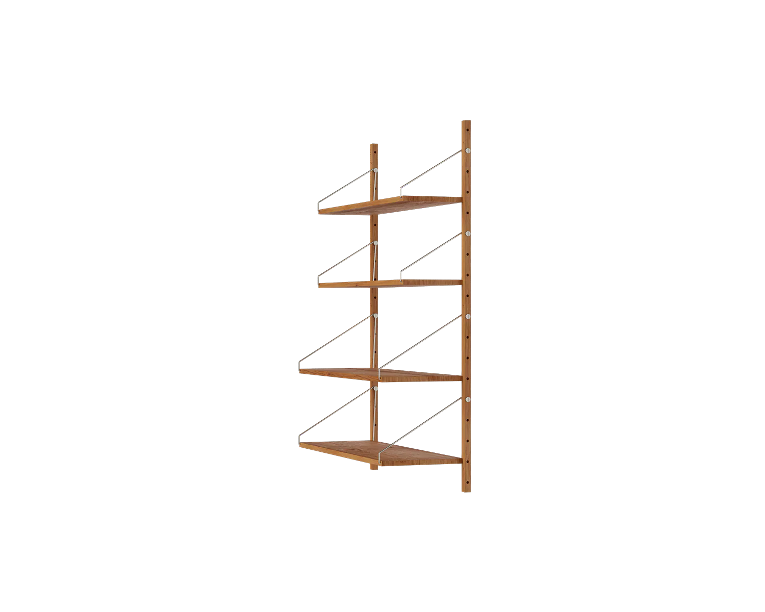 FRAMA - Shelf Library Single Section | Natural Oak | H114.8 / W80