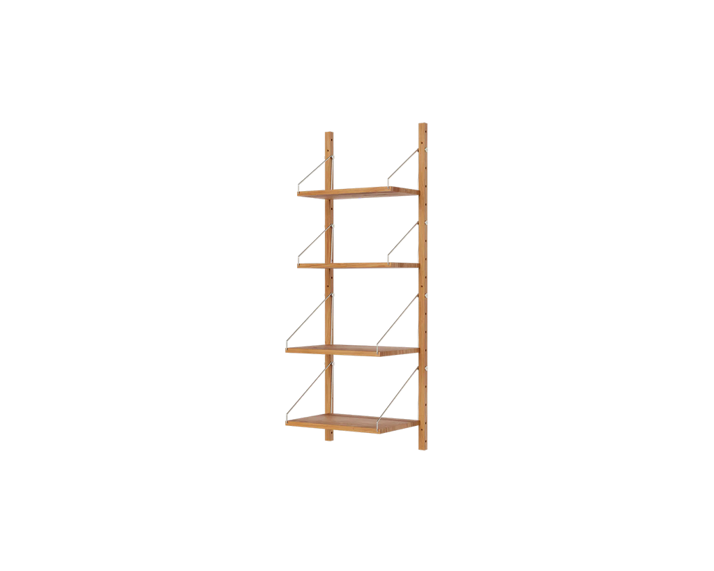 FRAMA - Shelf Library Single Section | Natural Oak | H114.8 / W40