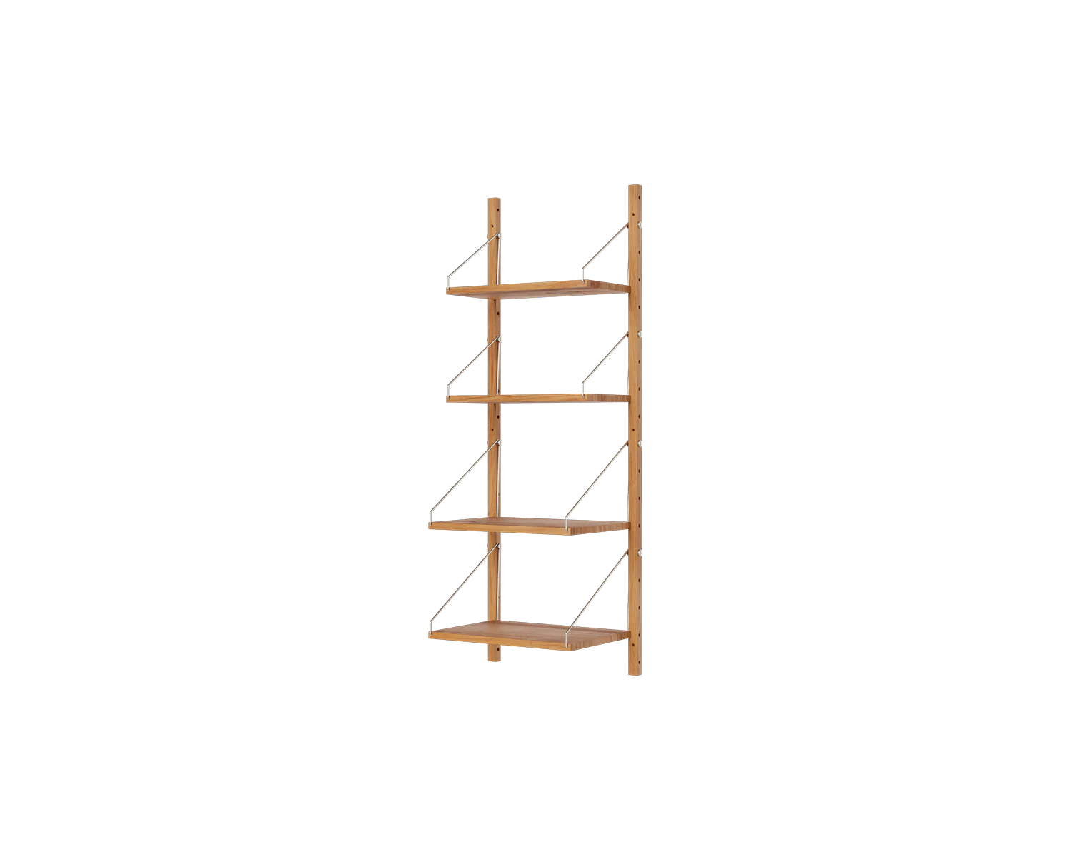 FRAMA - Shelf Library Single Section | Natural Oak | H114.8 / W40