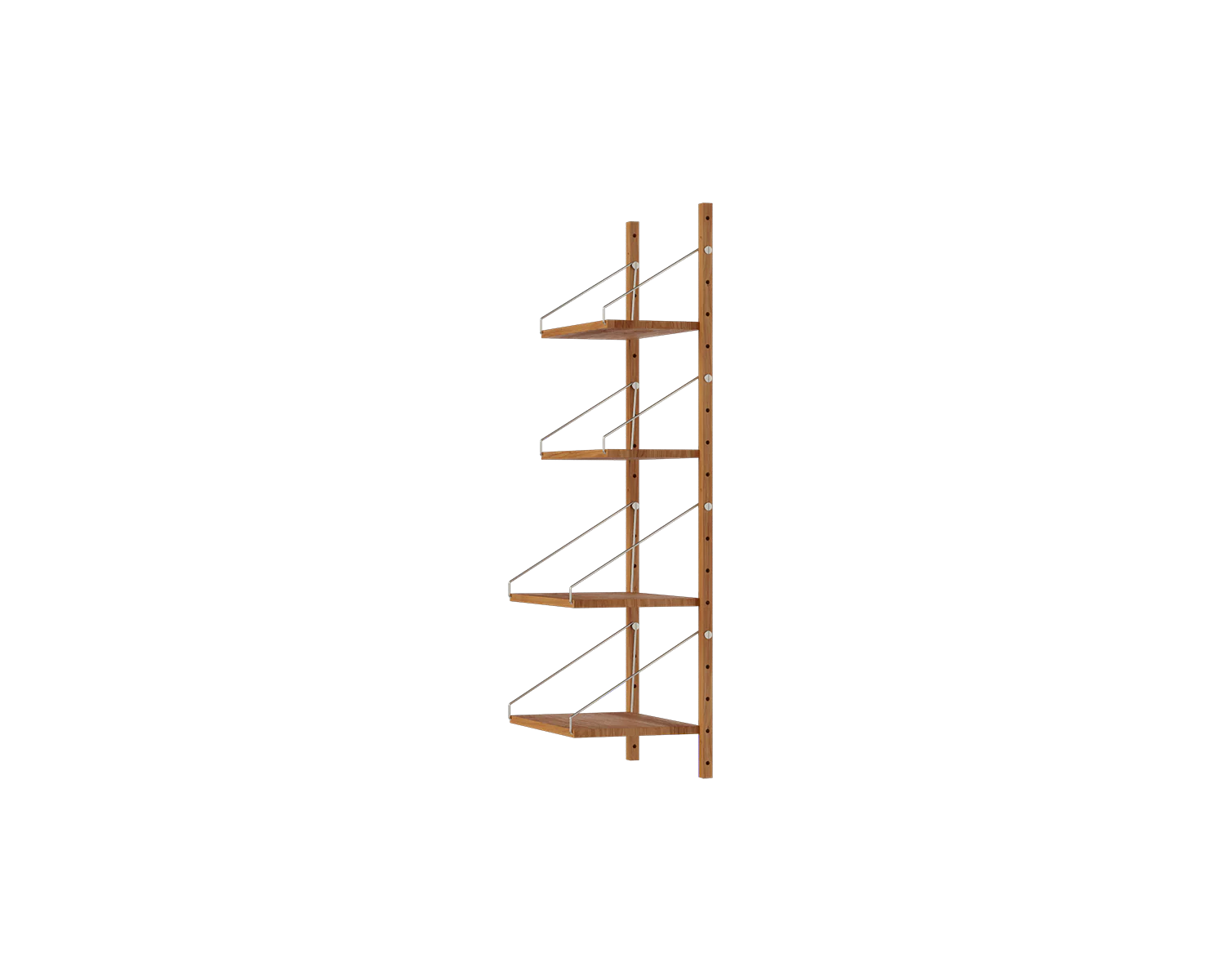 FRAMA - Shelf Library Single Section | Natural Oak | H114.8 / W40