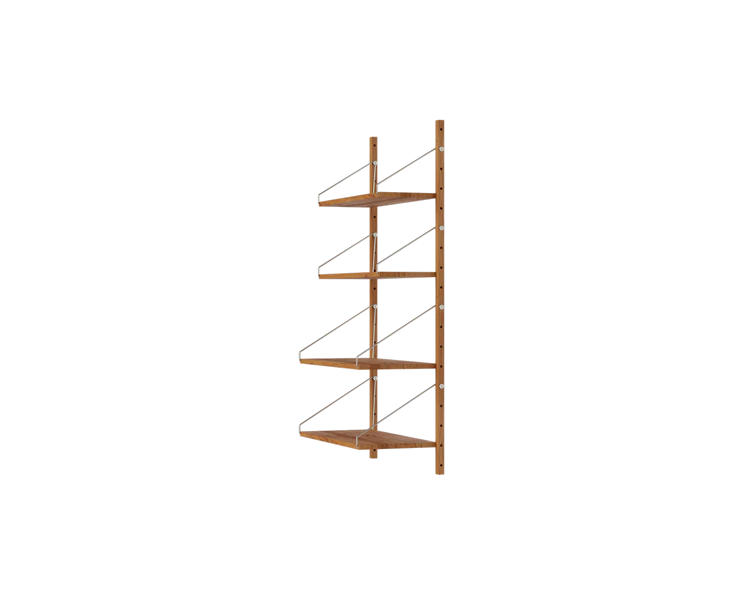 FRAMA - Shelf Library Single Section | Natural Oak | H114.8 / W60