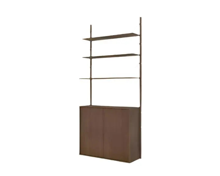 Shelf Library Medium Cabinet Section | Dark Oak | H1852 / W80 Frama