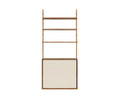Shelf Library Canvas Cabinet Section | Natural Oak  / Canvas |  H 1852 / W80 Frama