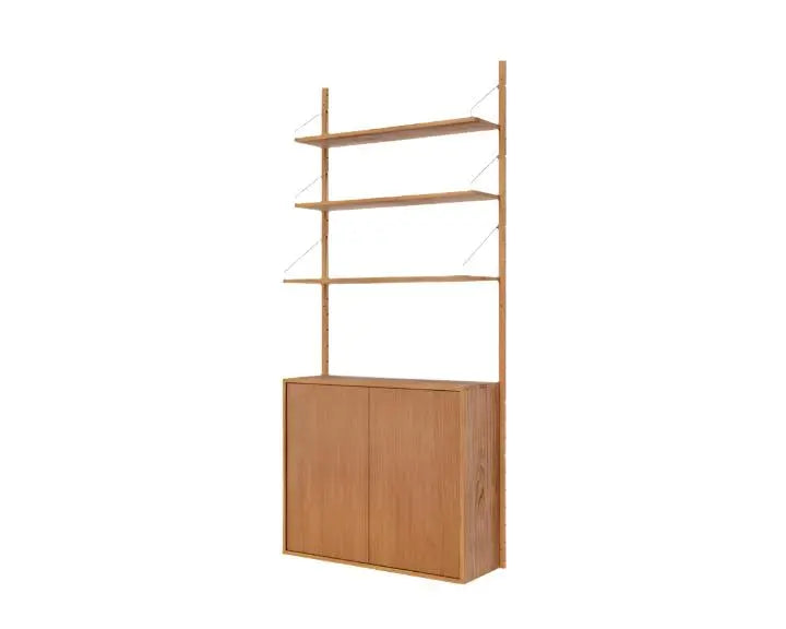 Shelf Library Medium Cabinet Section | Natural Oak | H1852 / W80 Frama