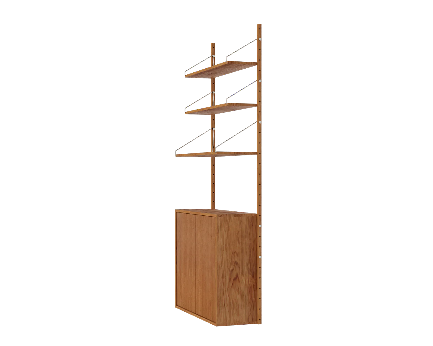 FRAMA - Shelf Library Medium Cabinet Section | Natural Oak | H185.2 / W80