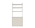 Shelf Library Canvas Cabinet Section | Stainless Steel / Canvas |H1852 / W80 Frama