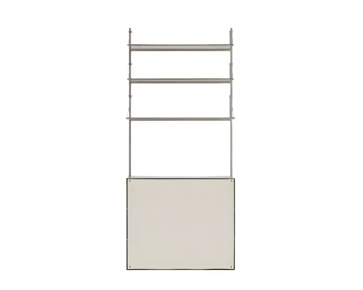 Shelf Library Canvas Cabinet Section | Stainless Steel / Canvas |H1852 / W80 Frama