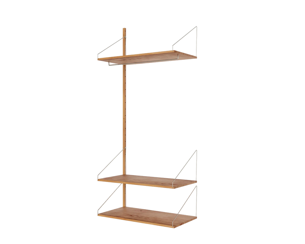FRAMA - Shelf Library Add-on Hanger Section | Natural Oak | H185.2 / W80 FRAMA