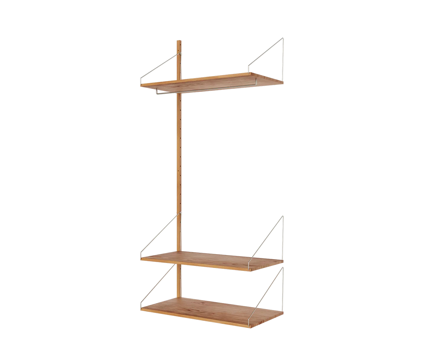 FRAMA - Shelf Library Add-on Hanger Section | Natural Oak | H185.2 / W80