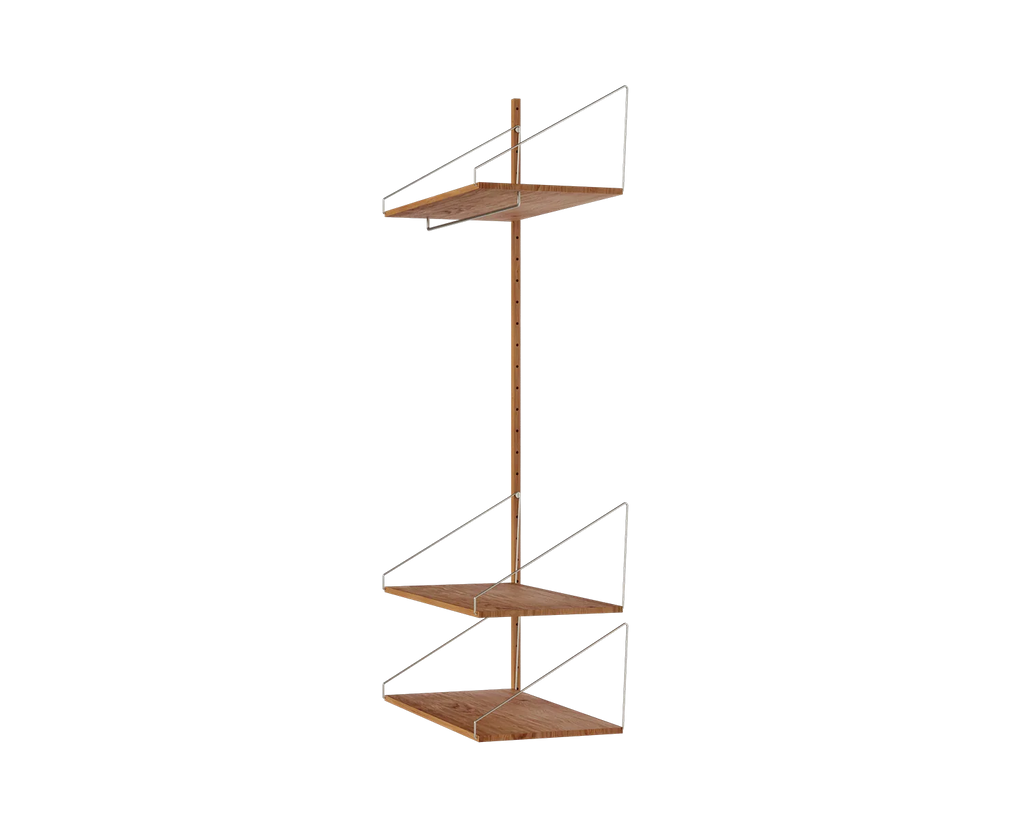 FRAMA - Shelf Library Add-on Hanger Section | Natural Oak | H185.2 / W80