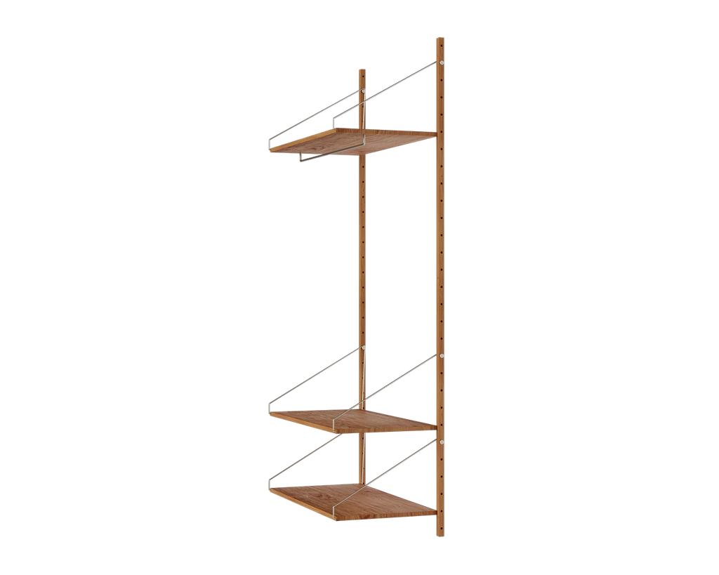 FRAMA - Shelf Library Hanger Section | Natural Oak | H185.2 / W80