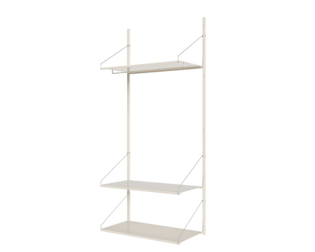 FRAMA - Shelf Library Hanger Section | Warm White Steel | H185.2 / W80 FRAMA