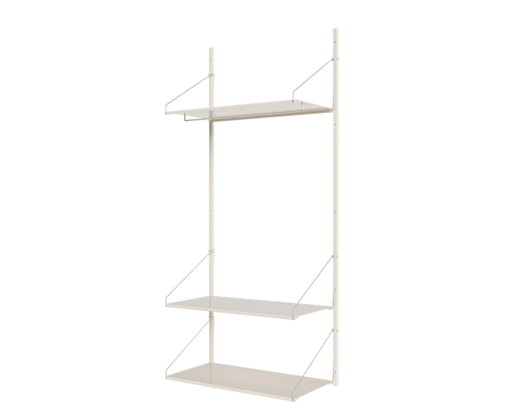 FRAMA - Shelf Library Hanger Section | Warm White Steel | H185.2 / W80