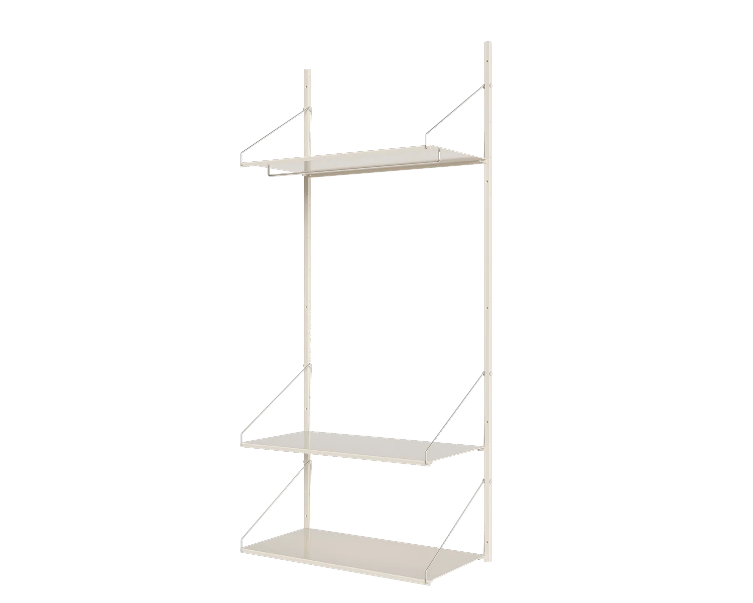FRAMA - Shelf Library Hanger Section | Warm White Steel | H185.2 / W80