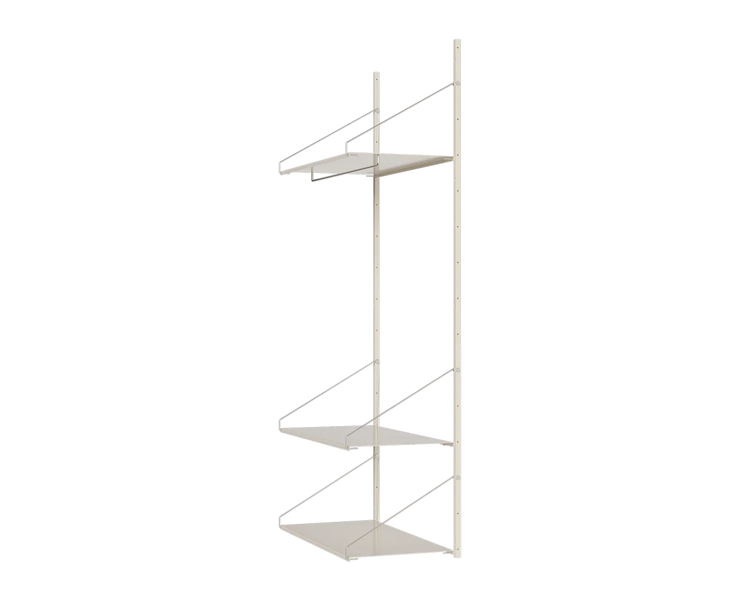 FRAMA - Shelf Library Hanger Section | Warm White Steel | H185.2 / W80 FRAMA