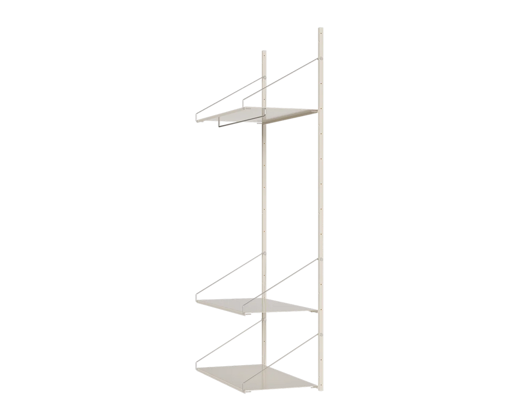 FRAMA - Shelf Library Hanger Section | Warm White Steel | H185.2 / W80 FRAMA
