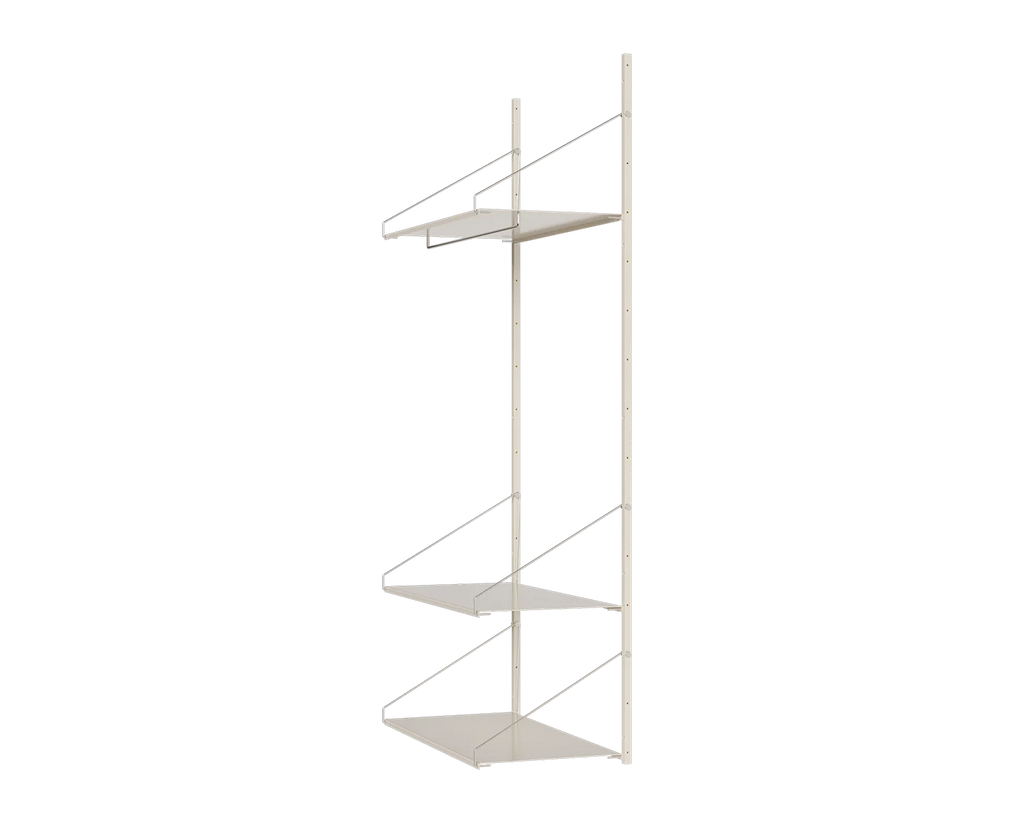 FRAMA - Shelf Library Hanger Section | Warm White Steel | H185.2 / W80