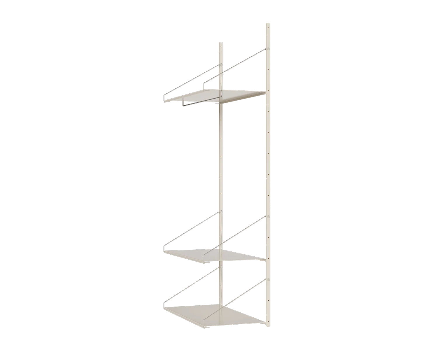FRAMA - Shelf Library Hanger Section | Warm White Steel | H185.2 / W80