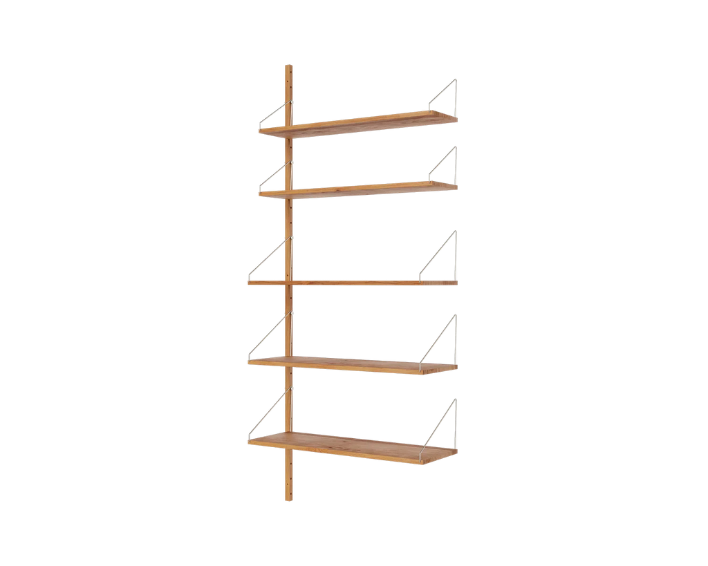 FRAMA - Shelf Library Add-on Section | Natural Oak | H185.2 / W80