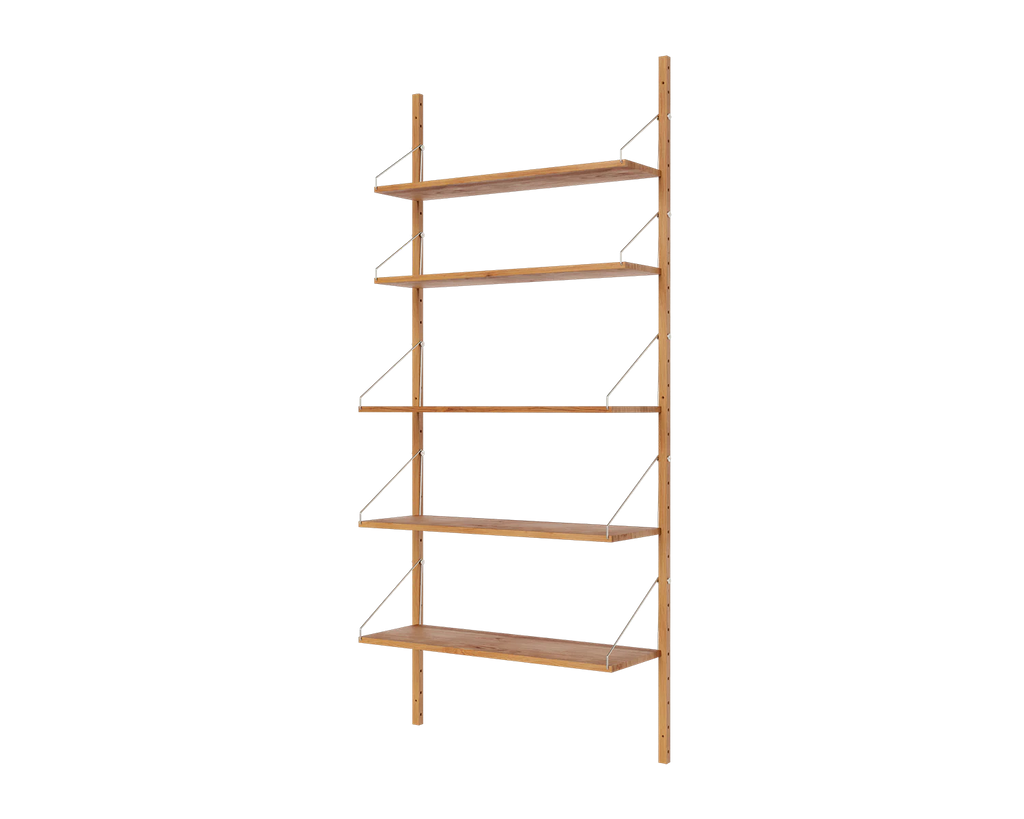 FRAMA - Shelf Library Single Section | Natural Oak | H185.2 / W80 FRAMA