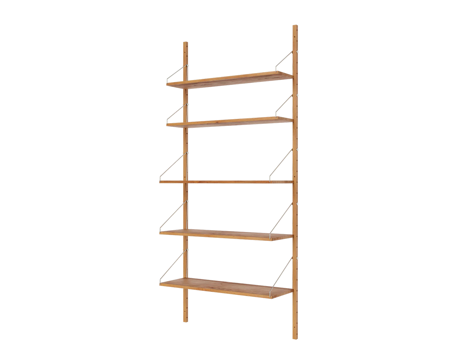 FRAMA - Shelf Library Single Section | Natural Oak | H185.2 / W80