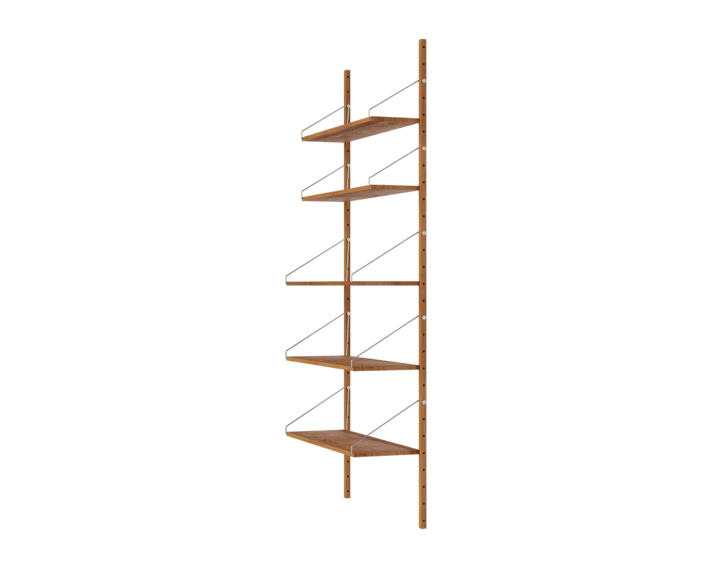 FRAMA - Shelf Library Single Section | Natural Oak | H185.2 / W80 FRAMA