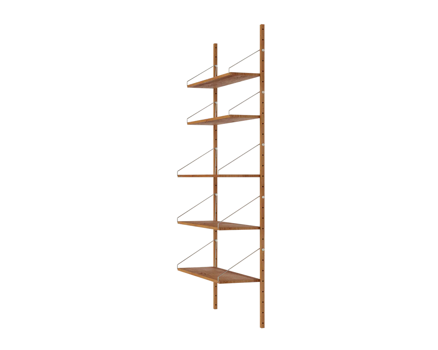 FRAMA - Shelf Library Single Section | Natural Oak | H185.2 / W80
