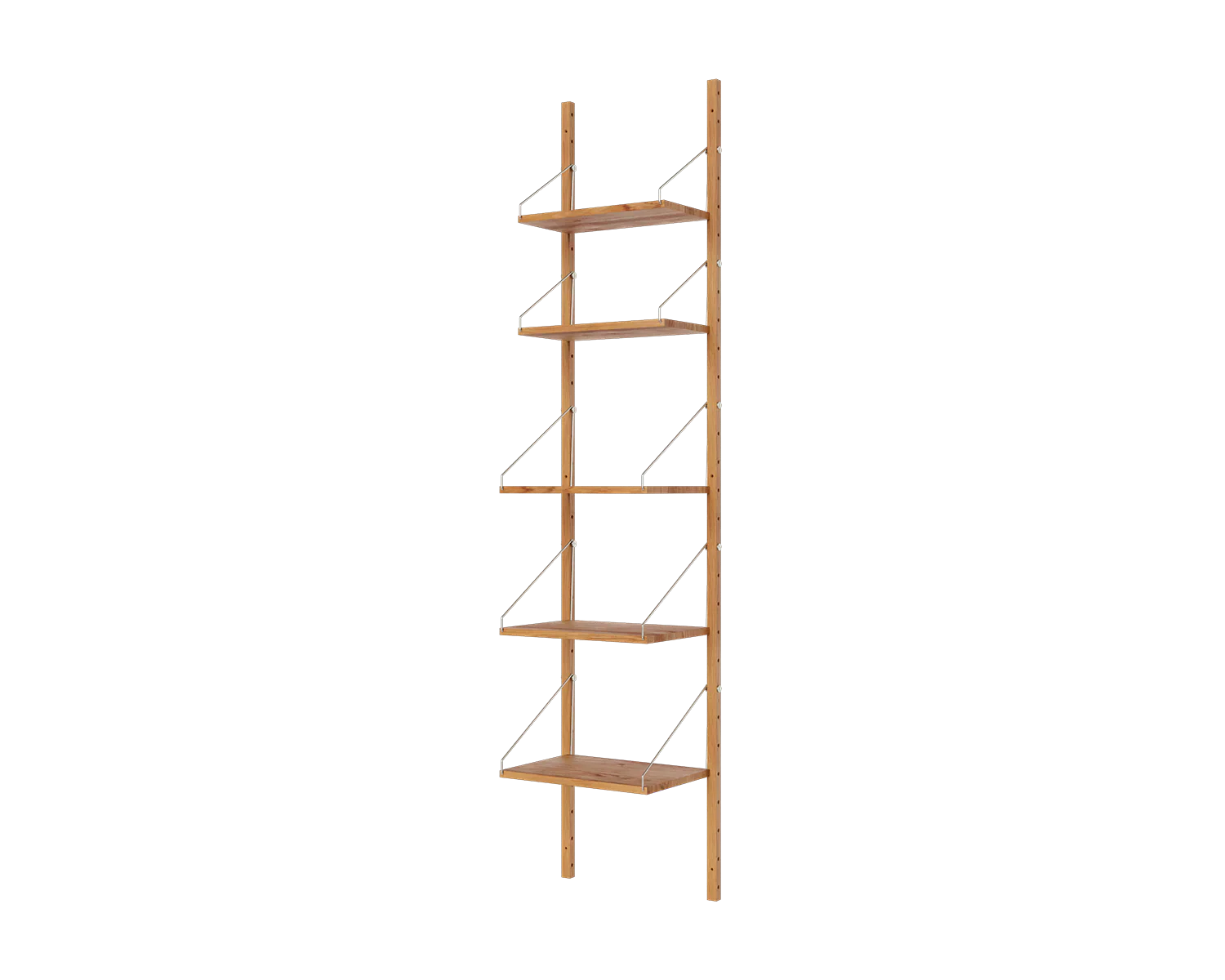 FRAMA - Shelf Library Single Section | Natural Oak | H185.2 / W40